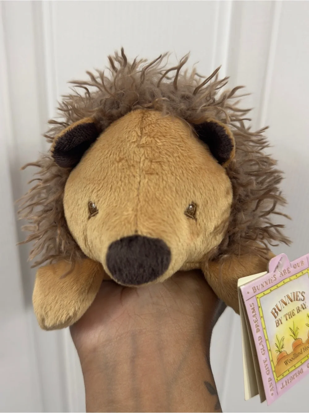 Bunnies by the Bay Plush Hedgehog in Tan and Brown